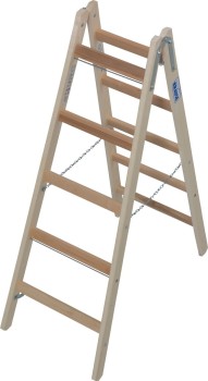Drabina dwustronna drewniana 2x5 2,75m Krause Stabilo 170071