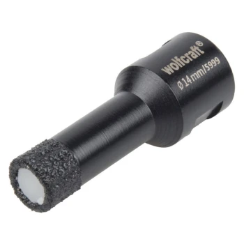 Otwornica diamentowa do płytek 14 mm Ceramic/M14, super szybka WOLFCRAFT 5999000
