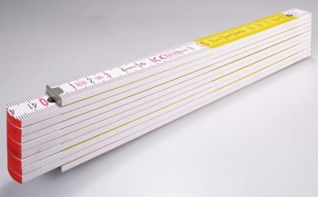 Miara składana 2m 717 buk, biało-żółta, sekcji 10 STABILA 01328