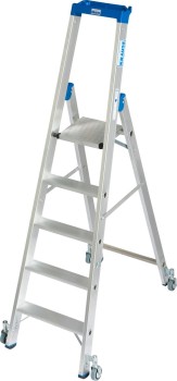 Drabina jezdna 3.2m ze stopniami 1x5 Krause Stabilo Professional 124623