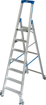 Drabina jezdna 3.65m ze stopniami 1x7 Krause Stabilo Professional 124647