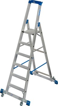 Drabina jezdna 3.4m 1x6 ze stabilizatorami Krause Stabilo Professional 127303