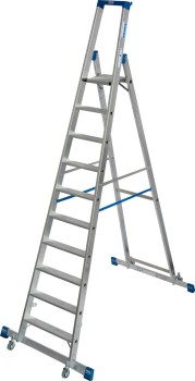 Drabina jezdna 4.35m 1x10 ze stabilizatorami Krause Stabilo Professional 127341