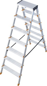 Drabina dwustronna 3.05m ze stopniami 2x7 Krause 120434 Monto Dopplo
