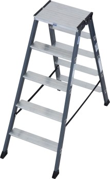 Drabina dwustronna 2.65m ze stopniami 2x5 Krause 125828 Monto SePro D