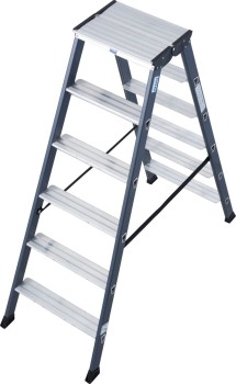 Drabina dwustronna 2.85m ze stopniami 2x6 Krause 125835 Monto SePro D