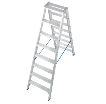 Drabina ze stopniami dwustronna Stabilo 2x8 stopni 3.4 m KRAUSE 124760