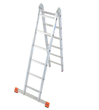 Drabina dwuelementowa przegubowa TRIMATIC 2x6 szczebli. 4.40 m KRAUSE 129901