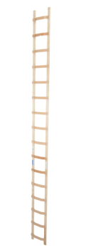 Drabina dachowa z drewna 16 szczebli KRAUSE 804440