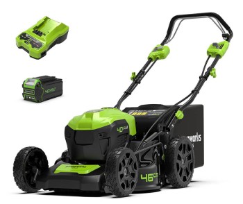40V Kosiarka akumulatorowa z napędem 46cm GD40LM46SPK4 zestaw ładowarka + aku 4Ah GREENWORKS GR2506807UB