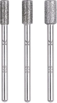 Zestaw ściernic diamentowych - cylindryczny 3 częściowy. WOLFCRAFT 5987000