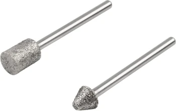 Zestaw ściernic diamentowych - cylindryczny / spiczasty 2 częściowy. WOLFCRAFT 5989000