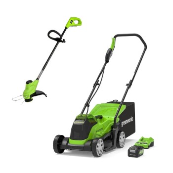 24V kosiarka + podkaszarka GD24LM33LT25K4 ładowarka + aku 4 Ah GREENWORKS GR1305007