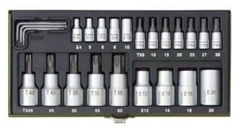 Zestaw kluczy gwiazdkowych Torx 24 części PROXXON 23102