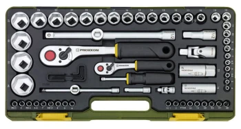Zestaw kluczy nasadowych 1/2 i 1/4 cala 65 elementów PROXXON 23286