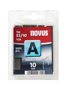 Zszywki typ A 53/10 stal nierdzewna 1000 szt. NOVUS 042-0458