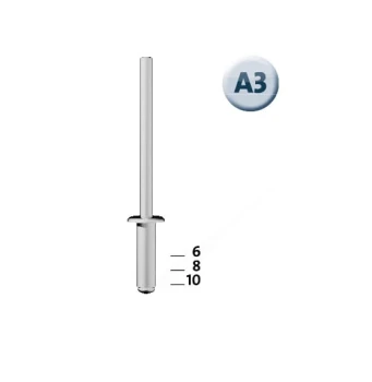 Nity aluminiowe A3/6 30 szt. NOVUS 045-0020