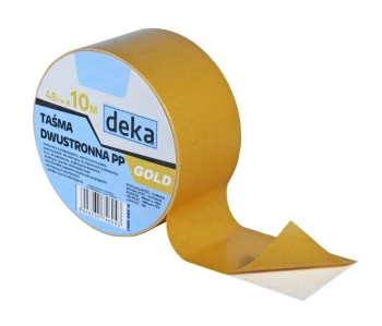 TAŚMA DWUSTRONNA PP GOLD 48MM*10M DEKA D-300-0041