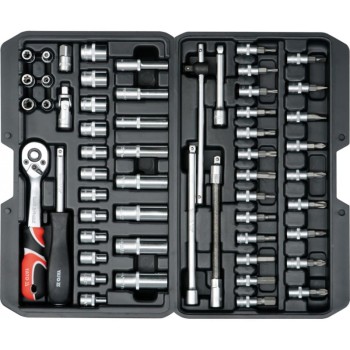 ZESTAW NARZĘDZIOWY 1/4'' 56 CZĘŚCI YATO YT-14501