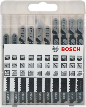 ZESTAW BRZESZCZOTÓW DO WYRZYNARKI 10SZT DREWNO BOSCH 2607010629