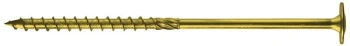 WKRĘT DO DREWNA Z KOŁNIERZEM NA TORX OCYNK ŻÓŁTY 6*50MM T30 UN SPKK 6*50 Z