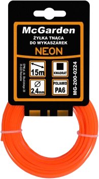 ŻYŁKA DO WYKASZARKI KWADRAT NEON 2,7MM 15M MC GARDEN MG-200-0227