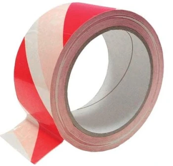 TAŚMA OSTRZEGAWCZA BIAŁO-CZERWONA 75-80MM*100M UN TASMA 80*100