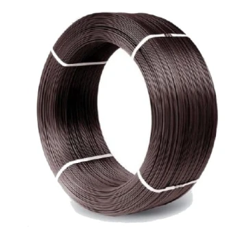 DRUT OCYNKOWANY POKRYTY PCV. 3.0*3.8MM BRĄZOWY UN DRU 3.6 PW B