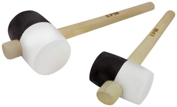 MŁOTEK GUMOWY CZARNO-BIAŁY DREWNIANA RĄCZKA 450G EPM E-420-4245