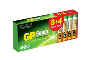 BATERIA SUPER ALKALINE AAA LR3 1.5V 12 SZTUK GP BATTERY GP24A-U12
