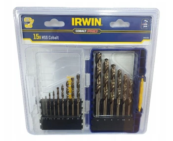 KOMPLET WIERTEŁ DO METALU HSS PRO COBALT 1.5-10MM 15 SZTUK IRWIN IW3036501