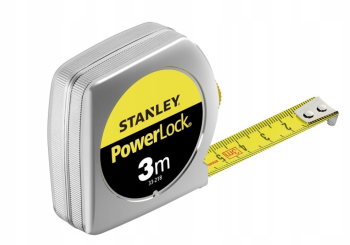 MIARA POWERLOCK, CHROMOWANA OBUDOWA PLASTIKOWA 3M/12.7MM [L] STANLEY S/33-218-1