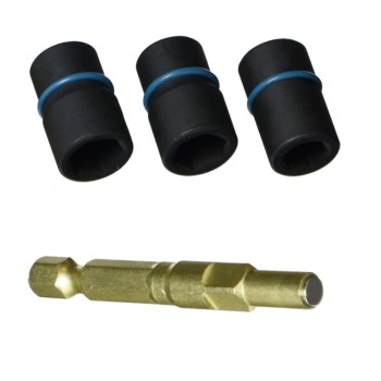 ZESTAW NASADEK 10MM 3 SZT. Z WYMIENNYM UCHWYTEM MAKITA B-40375