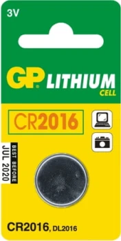 BATERIA GUZIKOWA LITOWA 3V CR2016 GP BATTERY GP CR2016 SZ