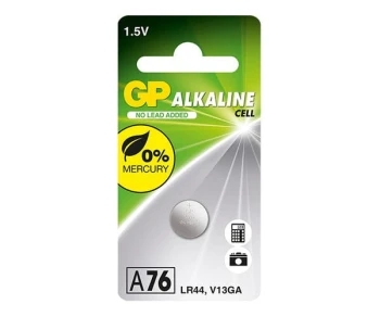 BATERIA ALKALICZNA ZEGARKOWA 1.5V A76, LR44, AG13 GP BATTERY GP A76 SZ