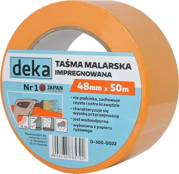 TAŚMA RYŻOWA MALARSKA IMPREGNOWANA 48MM*50M DEKA D-300-0022