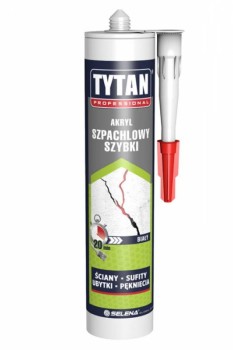 AKRYL SZPACHLOWY SZYBKI LEKKI PROFESSIONAL 280ML BIAŁY TYTAN SIL AKRL SZP