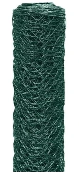 SIATKA HEKSAGONALNA W PCV DRUT 0.9MM 100CM*25MB OCZKO 25MM UN S-2940173
