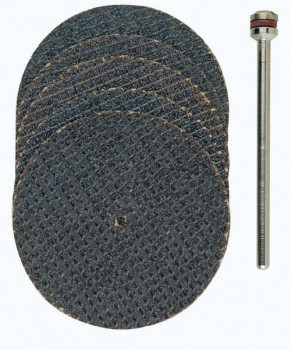 Tarcza tnąca 38 mm ze splotem + trzpień 5 szt. PROXXON 28818