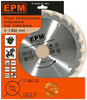 PIŁA SPIEKOWA 180MM 24 ZĘBÓW EPM E-550-6182