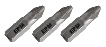 GROT, BIT, KOŃCÓWKA DO WKRĘTARKI 25MM 3SZT. PZ2 EPM E-400-0375