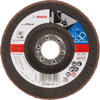 LAMELKA WYGIĘTA GRANULACJA 60 125MM BOSCH PA9 60 125B