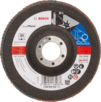 LAMELKA WYGIĘTA GRANULACJA 80 125MM BOSCH PA9 80 125B