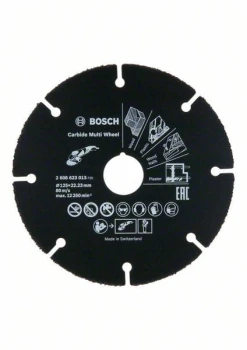 TARCZA UNIWERSALNA Z WĘGLIKÓW SPIEKANYCH MULTI WHEEL 125MM BOSCH 2608623013