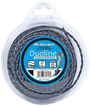 ŻYŁKA DO WYKASZARKI SKRĘCANA WZMACNIANA DUOLINE 2.4MM*15 MC GARDEN MG-200-0524