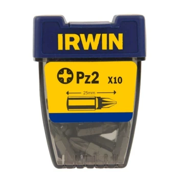GROT, BIT, KOŃCÓWKA TYPU POZIDRIV 1/4' 25MM 10 SZT. PZ2 IRWIN 10504339