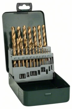ZESTAW WIERTEŁ DO METALU HSS-TIN 19 SZT. 1-10MM BOSCH 2607019437