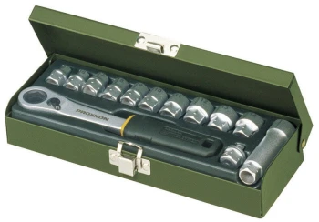 Zestaw nasadek 1/4 cala z grzechotką przelotową 13 części PROXXON 23602