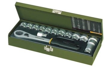 Zestaw nasadek 1/2 cala z grzechotką przelotową 14 części PROXXON 23604