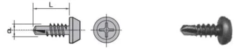 WKRĘT SAMOWIERTNY FOSFATYZOWANY 3.9*9.5MM UN 515 3.9*9.5